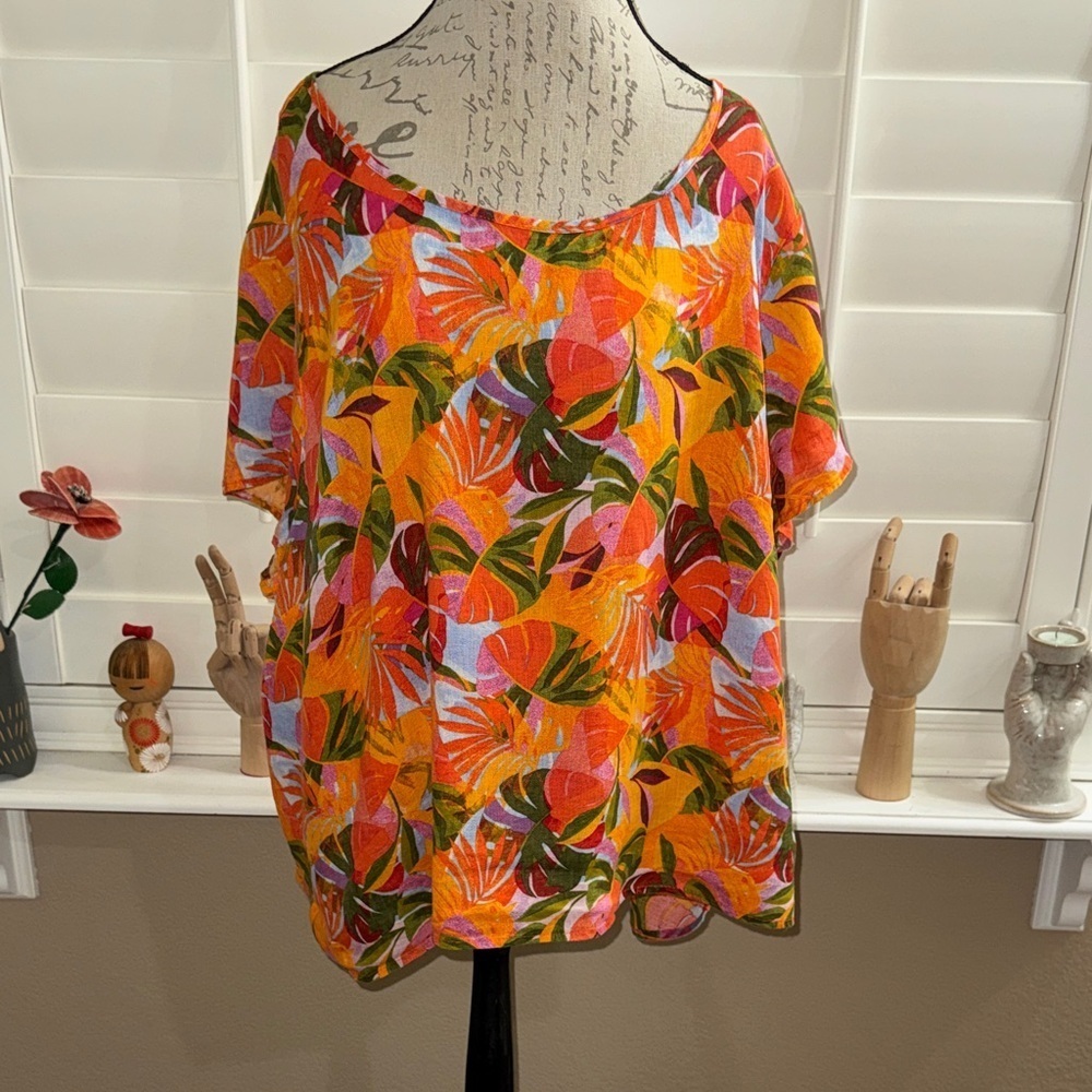 C&C California Linen Tropical Line Top